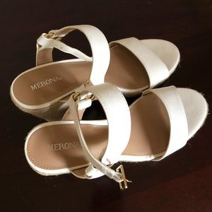 White Merona wedges